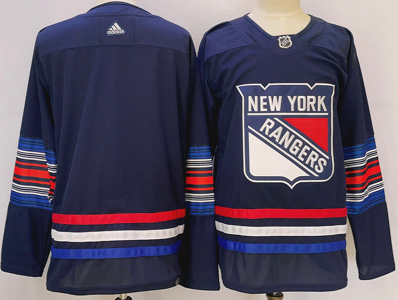 Men's New York Rangers Blue Blank jersey